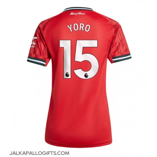 Manchester United Leny Yoro #15 Kotipaita Naiset 2025-26 Lyhythihainen